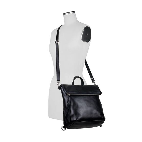 Patricia Nash Heritage Collection Luzille Backpack Black Leather Bag NWT $249
